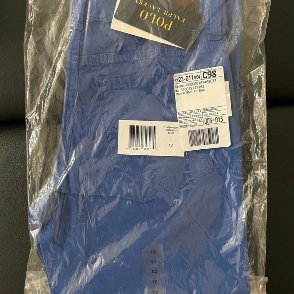 Polo Ralph Lauren Boys Varick Slim Stretch Pant Size 12 NEW